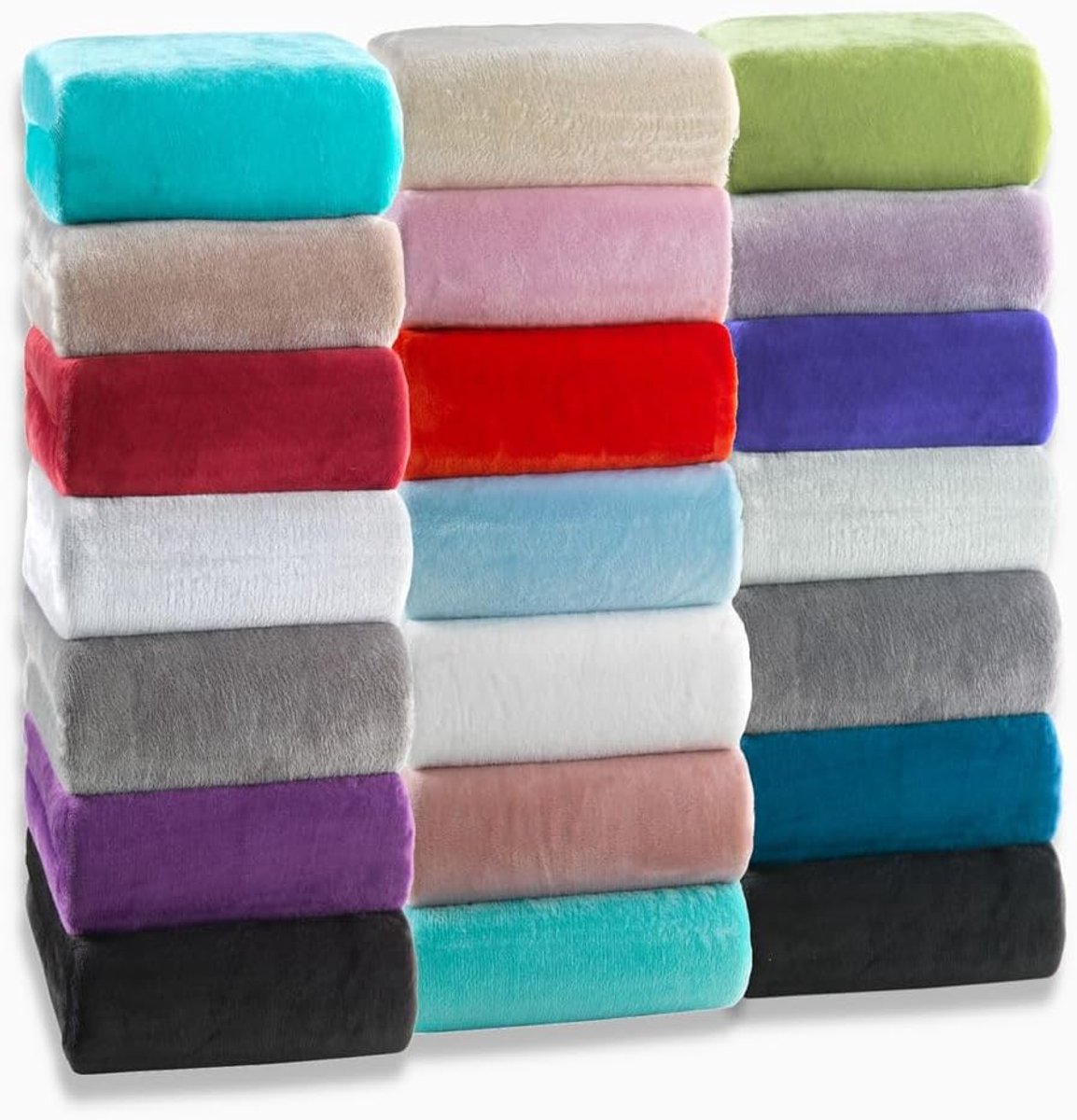 pluche hoeslaken, kasjmier-touch, flanel, fleece, hoeslaken, flanel, fleece, hoeslaken, flanel, grijs, maat: set van 2, 90-100 x 200 cm
