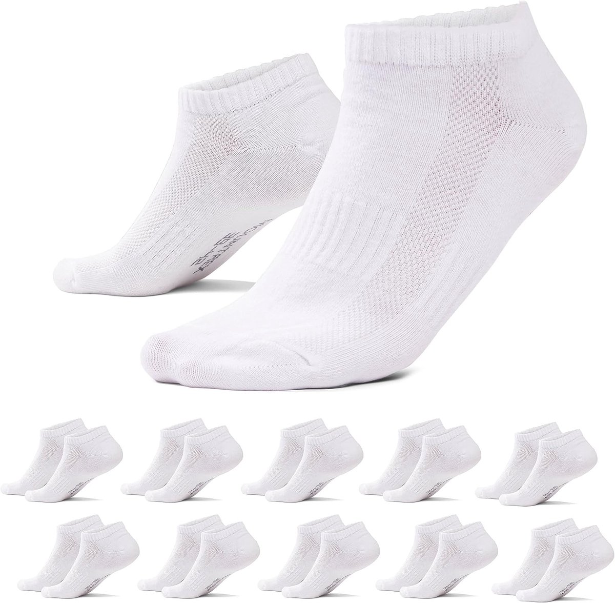 Sokken (10 paar) voor Dames en Heren - Sportsokken, Sneaker Sokken, Enkelsokken