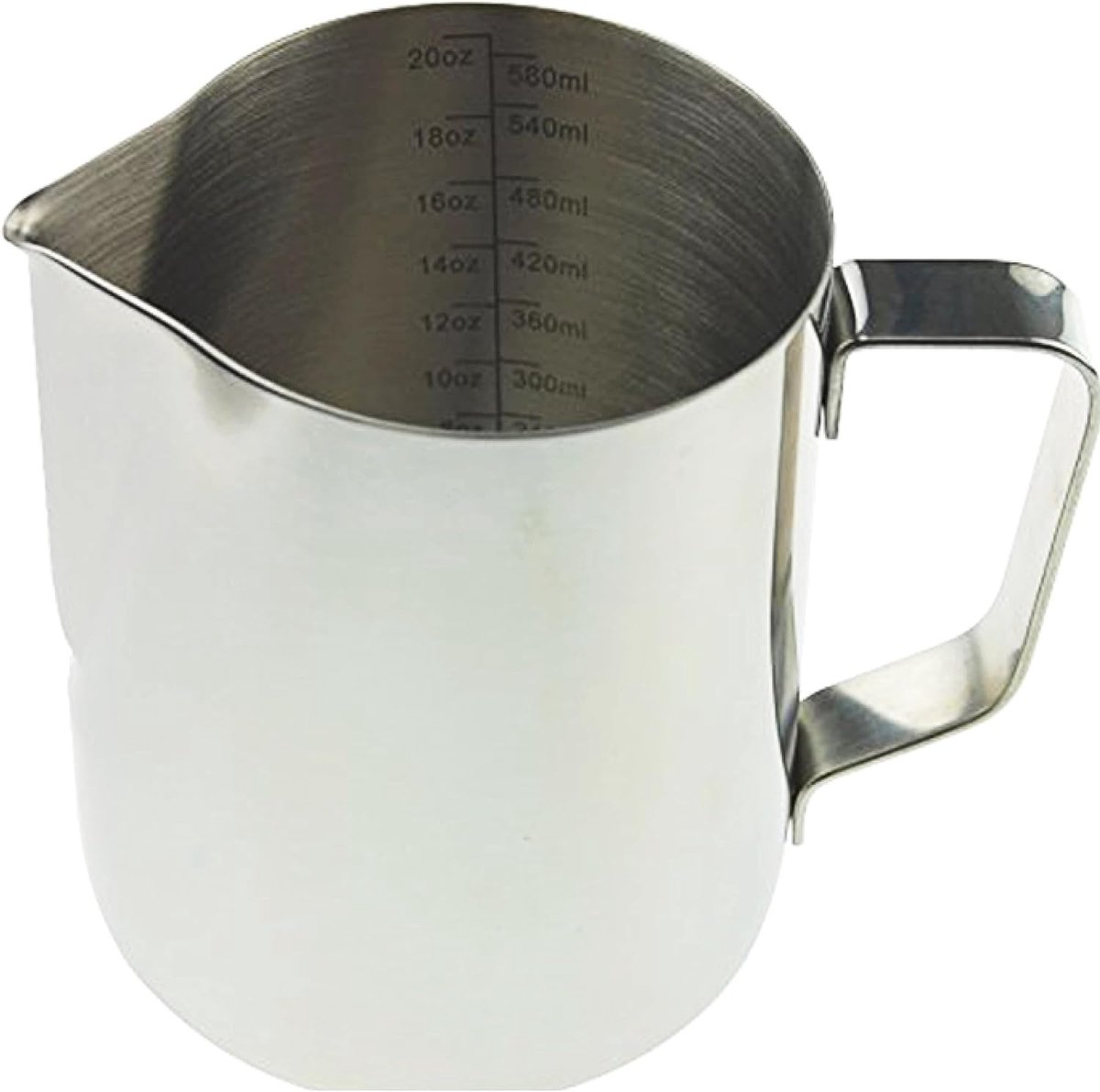 600 ml Barista Melkkan voor koffiemachine, melkopschuimkan pitcher metalen stomer ideaal roestvrijstalen melkstomer voor opschuimen melk koffiemachine accessoires