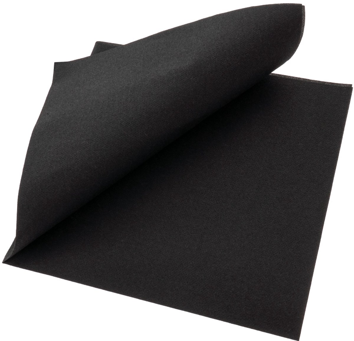 Servet Airlaid Zwart 40x40cm 1/4 vouw - 1.000 st/ds.