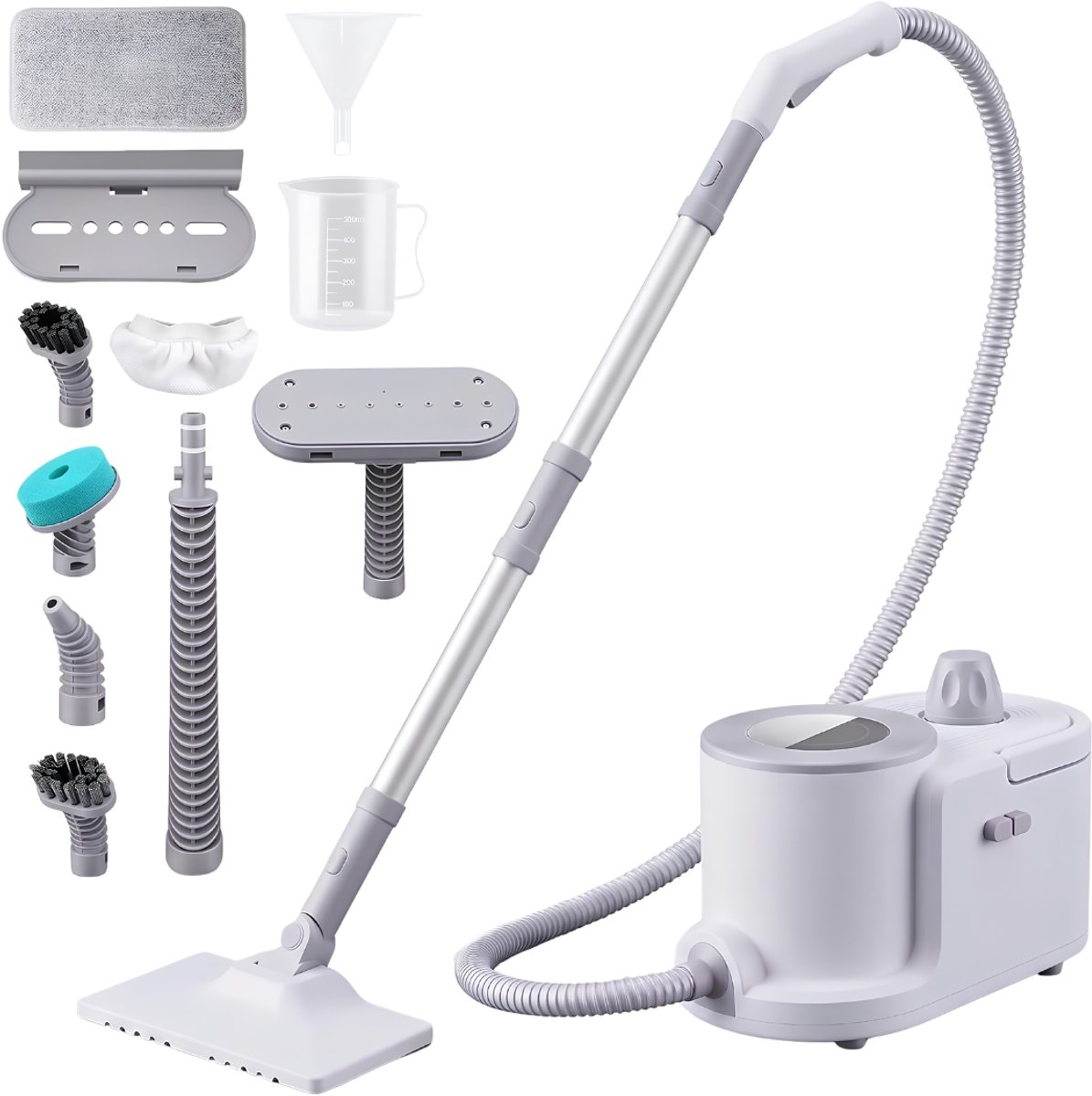 Lìon® Stoomreinigers - Multifunctionele Stoomreiniger - Hogedruk Stoomreiniger - Wit - 37cm x 27cm x 24cm