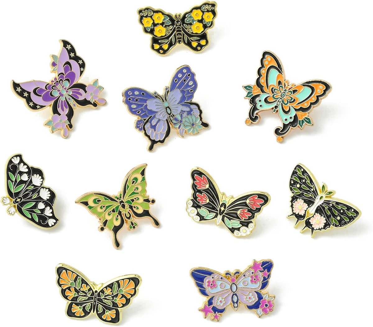 Broches Emaille Insect Reversspeldjes Leuke Badges Voor Kleding Hoed Trui Sjaal Party Decor Sieraden Grafts
