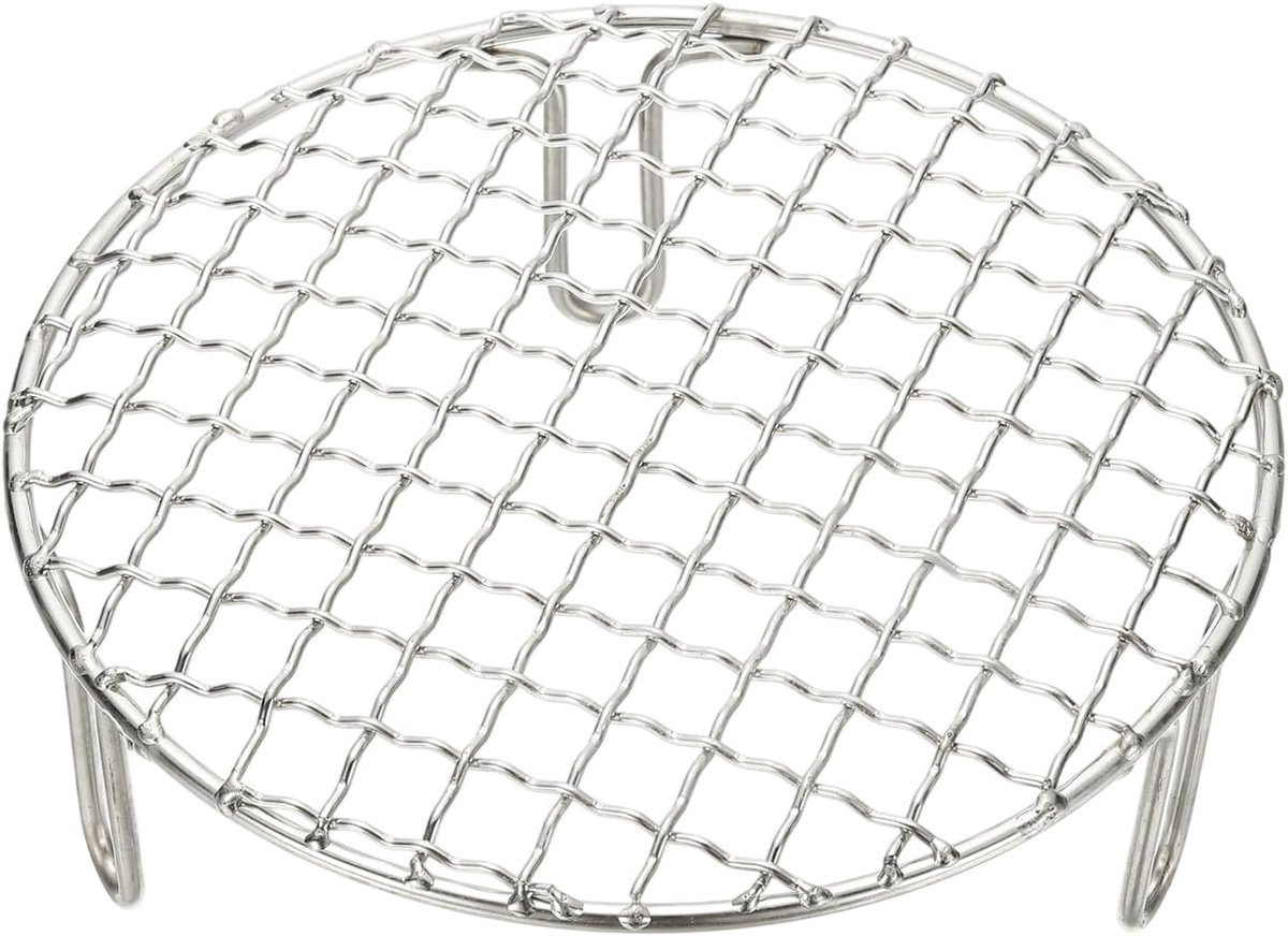 Ronde bakrooster, roestvrij staal, inmaakrooster met voeten, barbecue, grillrooster voor bakken, koelen, stomen, kookgerei