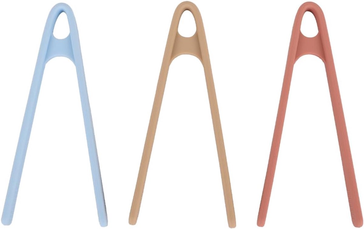 Tangen, 14 cm kleine siliconen tangen voor buffet, grill, brood, ijs, vlees en keukengebruik