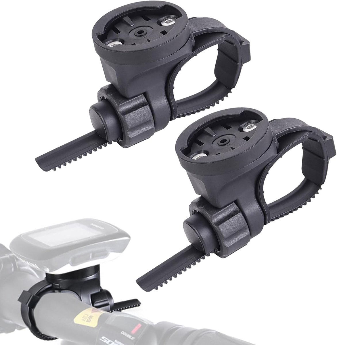 2 stuks fietshouders voor Edge Edge 130, 530, 540, 800, 830, 840, 1000, 1030, 1040 Plus, verstelbare stuurhouder