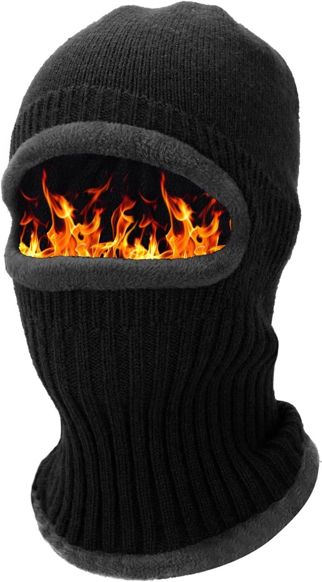 Bivakmuts Skimasker, thermische fleece, uniseks, winter, winddicht, nekwarmer, volledige gezichtsbedekking, multifunctionele warme muts, beanie-muts voor motorfiets, fietsen, hardlopen