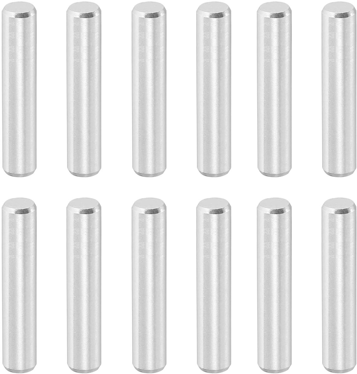 12 stuks 5 x 28 mm 316 roestvrij stalen plugpennen cilindrische planksteunpennen bevestigingselementen voor machinebouw meubelmontage doe-het-zelf project zilverkleur
