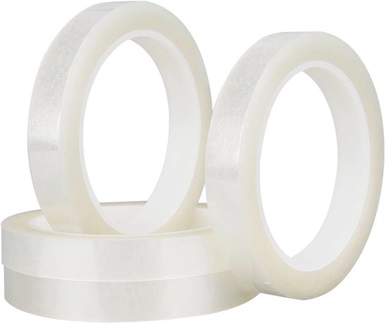 Isolatietape, 15 mm x 66 m Positioneringstape Mylar Tape, Zelfklevend Tape voor Whiteboard, Etiket, Decoratie, Transparant — afbeelding 5