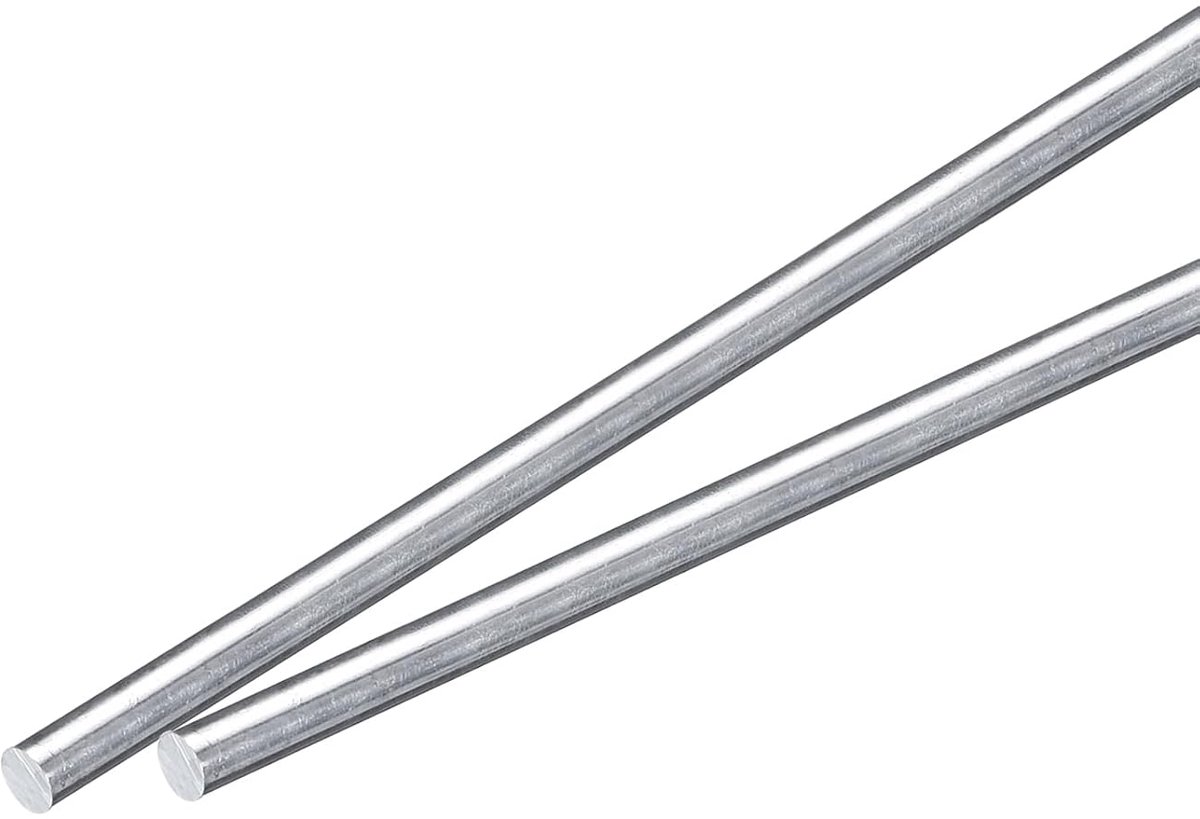 2 stuks 3/16" diameter ronde aluminium staaf 305 mm lang 6061 aluminium ronde staaf massief draaibank bars voor industriële bouw doe-het-zelf handwerk