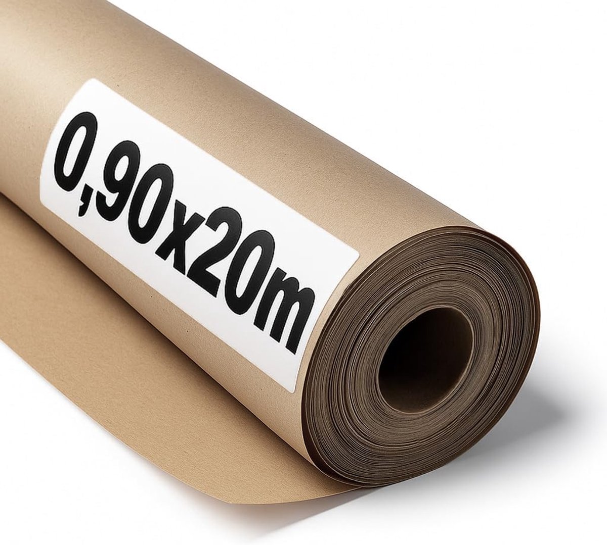 Kraftpapier 70 g/m² – rol 0,90 × 20 m – 1 rol – gerecycled papier voor verpakkingen, knutselen en decoratie – scheurvast – geschikt voor acryl- en olieverf