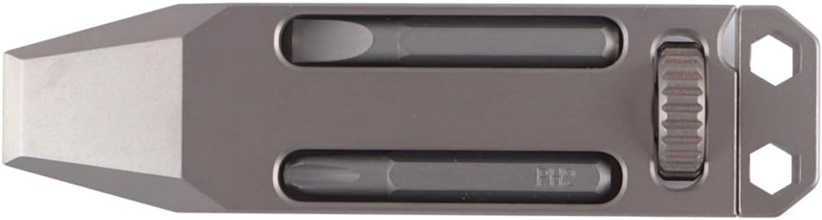 Titanium multitool, compacte sleutelhangersleutel, koevoet, schroevendraaier, flesopener voor kamperen en wandelen