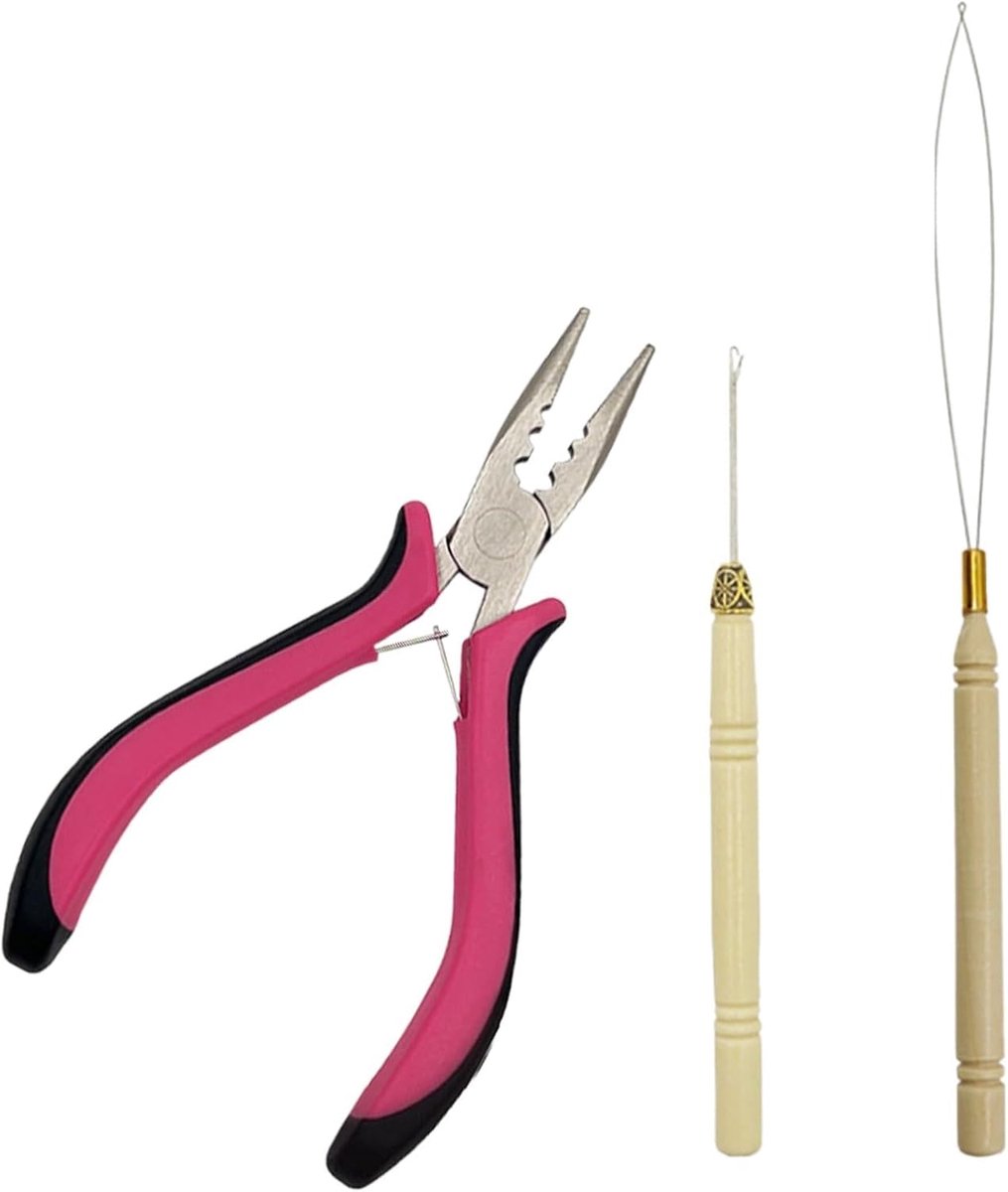 verlengtang, bonding tang om te verwijderen, multifunctioneel haarstyling-tool, microring-extensions van echt haar, moeiteloos langdurige styling-resultaten bereiken
