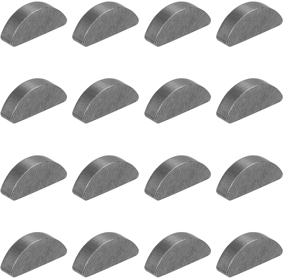 16 stuks schijfveer, 16 x 4 x 6,5 mm veerwiggen assortiment, katschijf parallelle aandrijfassleutel, paspoorveren voor vliegwiel, riemschijven, krukassleutel