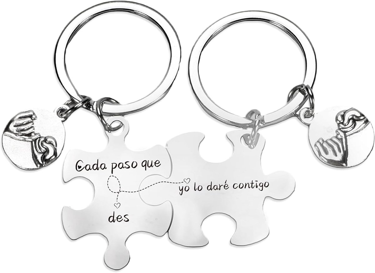 Gepersonaliseerde geschenken sleutelhanger paar jubileum cadeau
