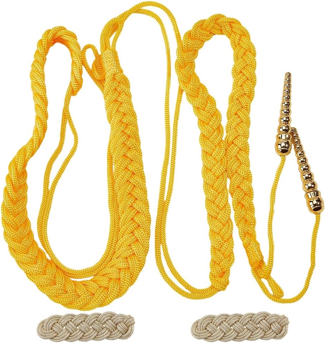 Schouder Epauletten Lanyard Aiguillette Koord Gouden Eer Koorden Traditionele Polyester Beveiliging Militaire Vlecht Schouders Badge Voor Uniform Cosplay Kostuum Kleding Kerst Decor