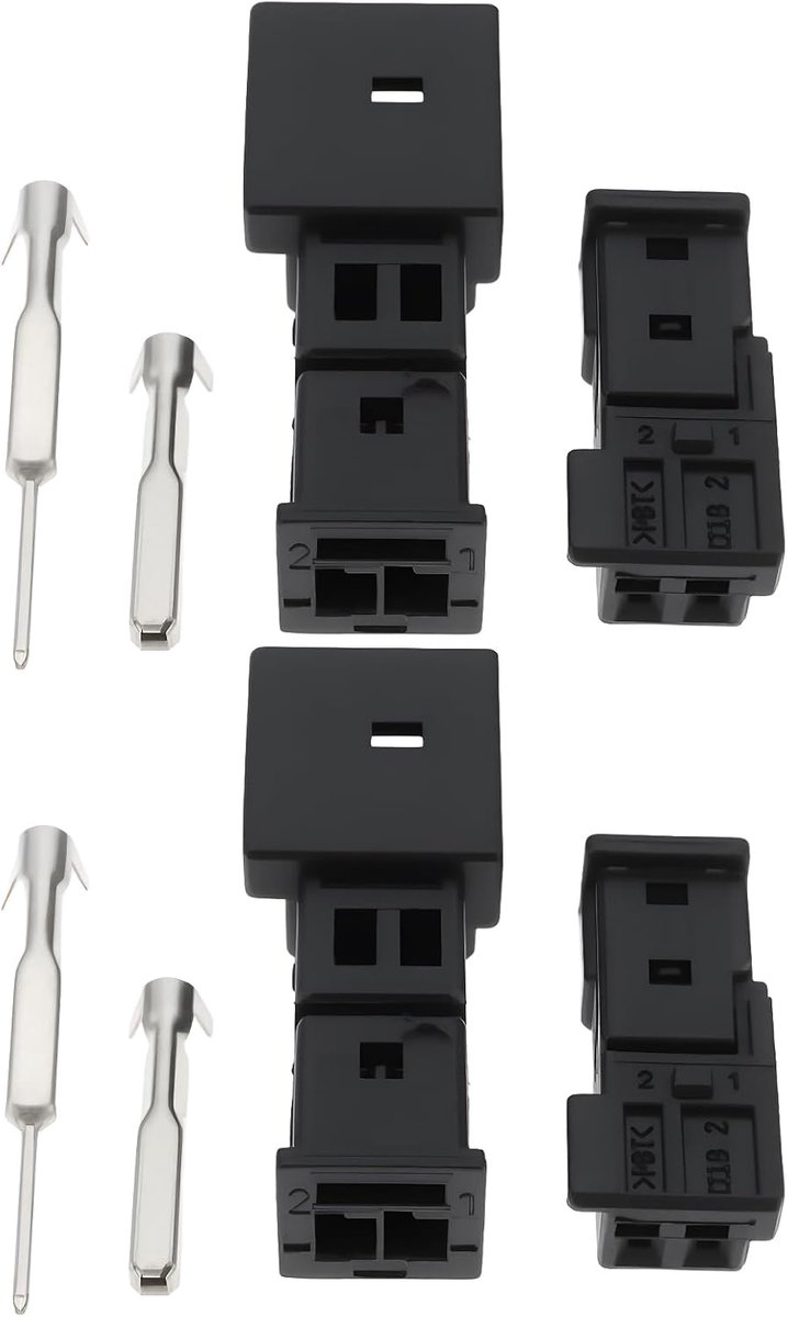 Lord of the Tools 2 paar MQS Crimp Sockets en Plugs 1-1718333-1 8373575 Compatibel met BMW