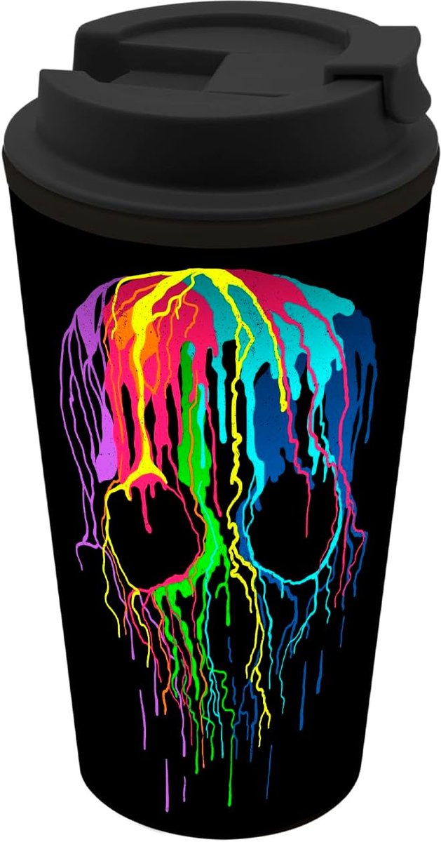 infinite by GEDA LABELS (INFKH) Coffee to go beker Skull Neon 400ml