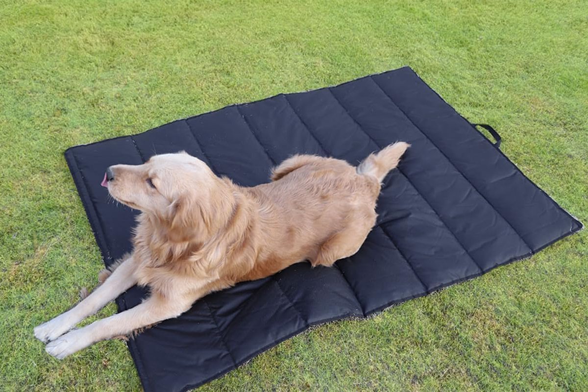 hondenbed voor honden, kussen voor grote honden, binnenbed, draagbare hondenmat voor reizen, kamperen, outdoor, 120 x 70 cm