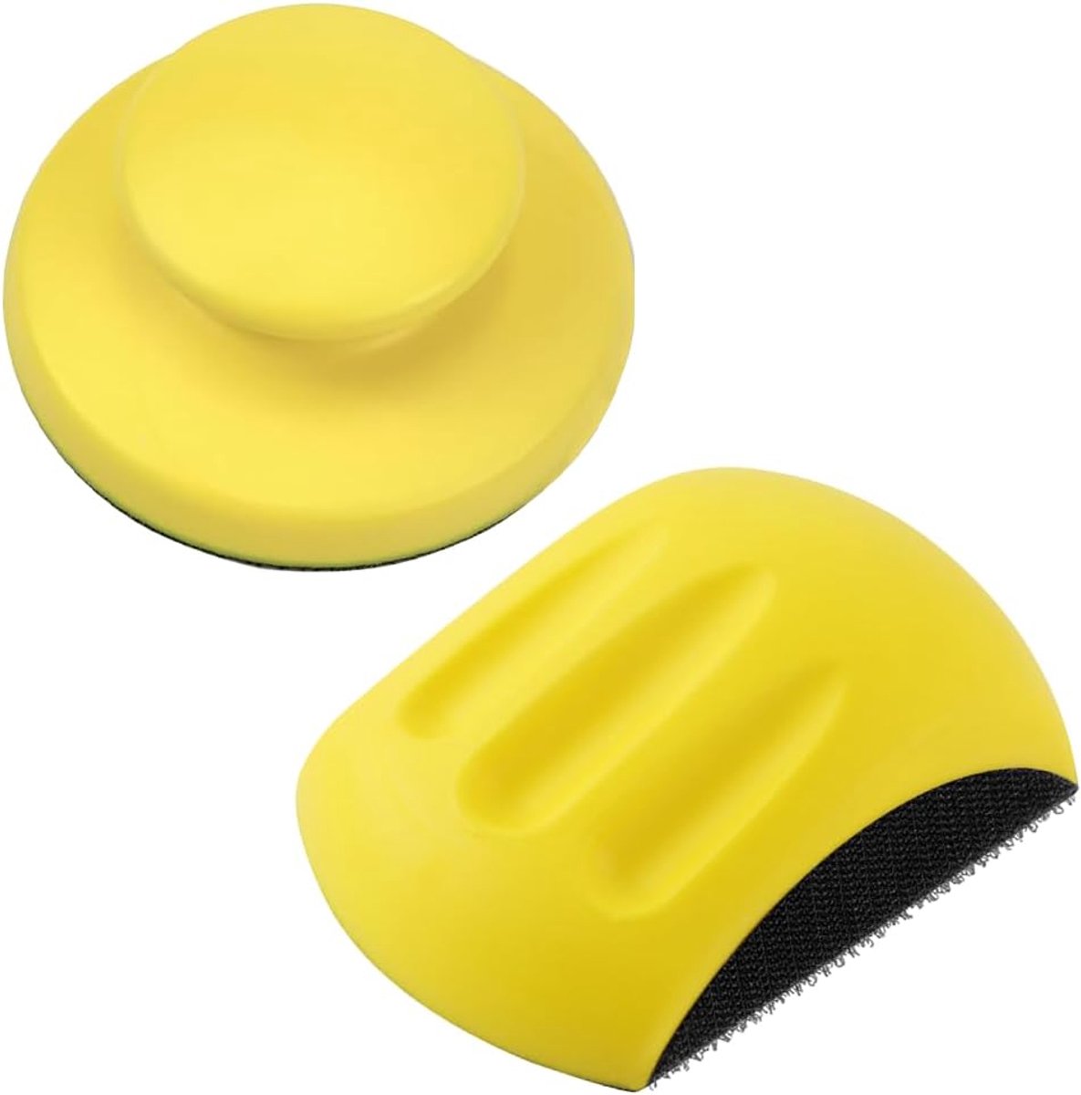 2 stuks, 12,7 cm (5 inch), handschuurblok, muisvormig polijstschijf, polijstschijf, polijstschijf voor slijpwerkzaamheden, doe-het-zelf, houtbewerking, knutselen en
