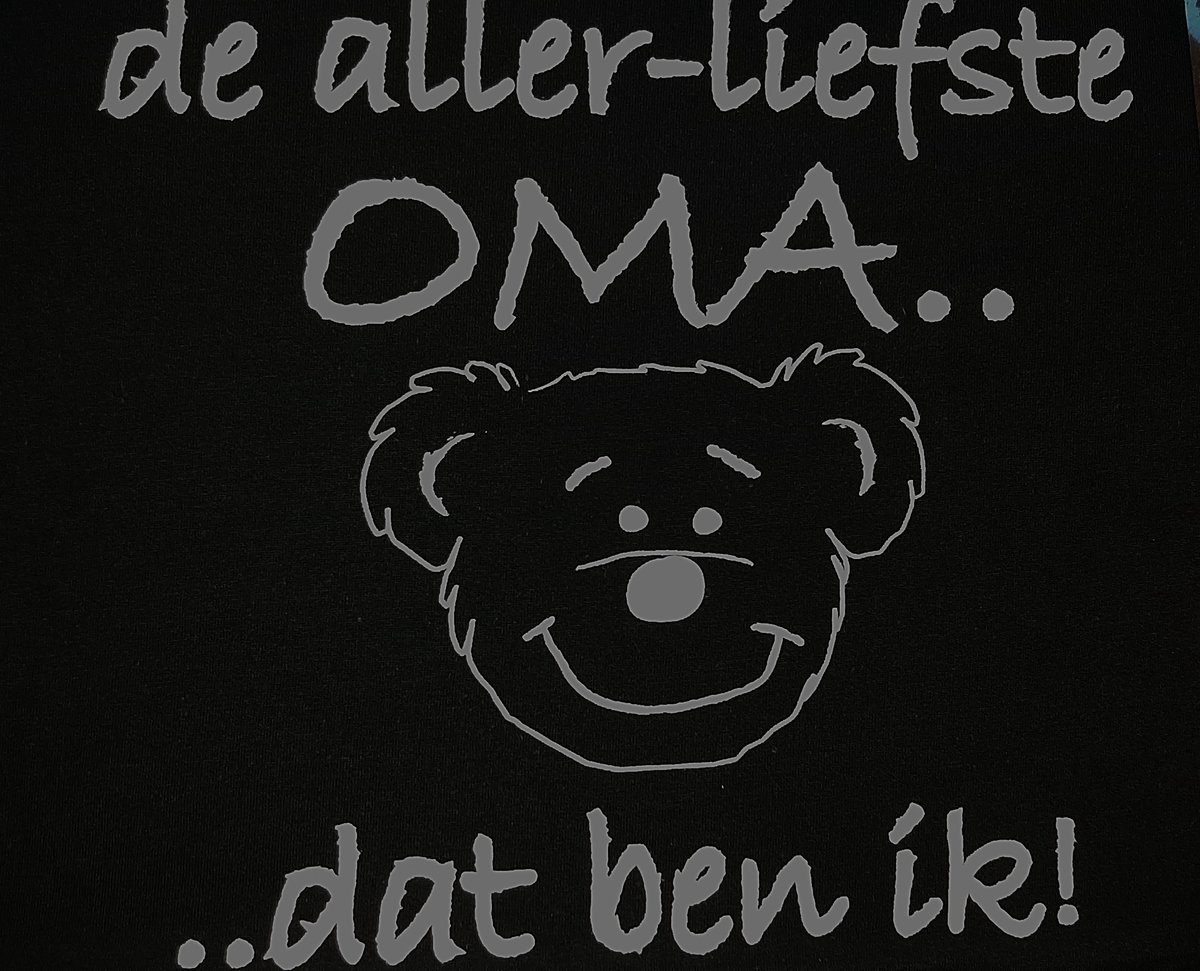 Paper Dreams T-shirt De liefste oma - Dat ben ik - Maat XL - zwart