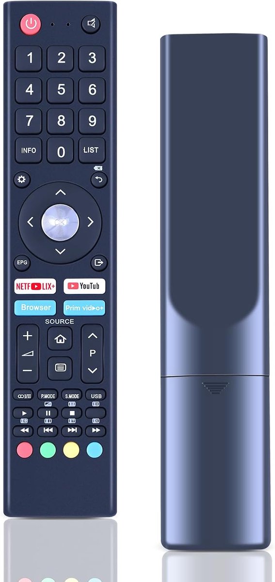 vervangende afstandsbediening compatibel met OK. ODL24771HN-TAB, compatibel met Changhong Chiq afstandsbediening U43H7A U55H7S, geen installatie vereist