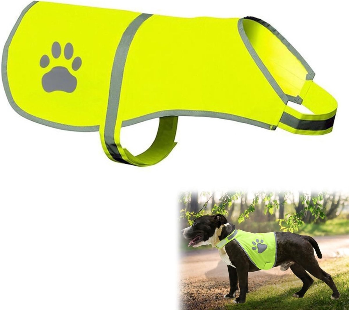 veiligheidsvest voor honden, hoge zichtbaarheid, waterdichte beschermhoes, hondenharnas, zichtbaar, veilig voor auto's en jachtongelukken