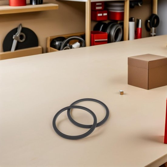 2 stuks siliconen afdichtingsringen voor ijsmachines, lekvrij, compatibel met Ninja Creami, vervangende ijsaccessoires, duurzame siliconen afdichting — afbeelding 4