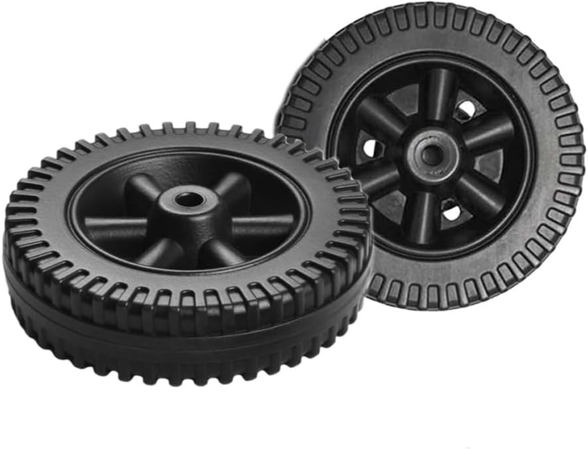 Reserveonderdelen, 6 inch grillwielen voor gasbarbecues en andere merken, zwart