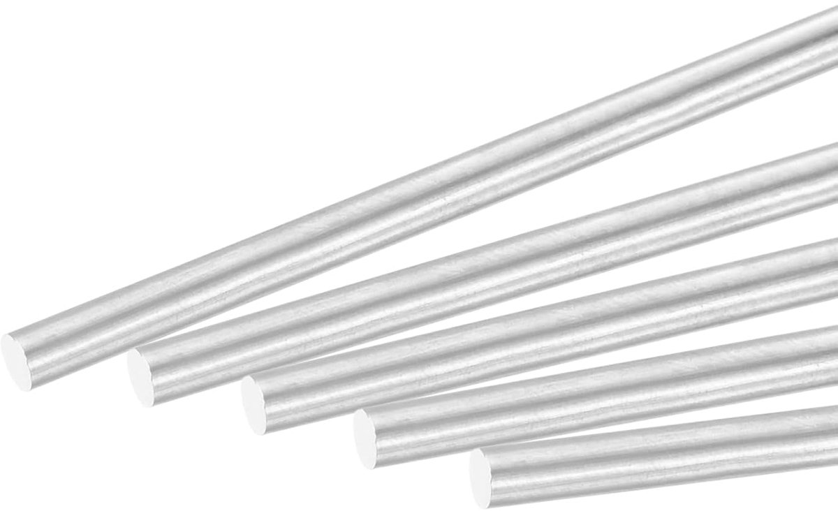 10 stuks aluminium ronde staaf 3 mm x 300 mm massief draaibank | Ronde staven, aluminium staven, voor doe-het-zelf handwerk, tuindecoratie, RC model, industriële machines