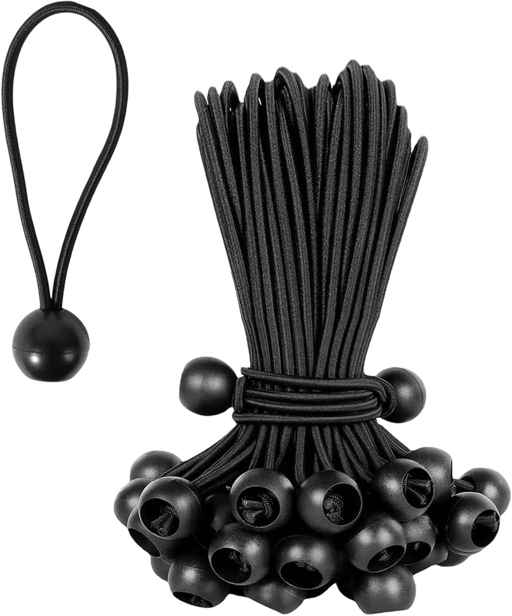 touw met bal, rubberen spanner, voor tuingordijnen, paviljoenen, tenten, banners, borden