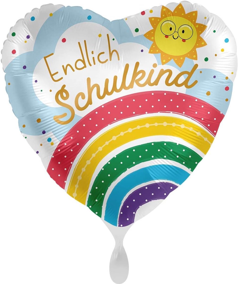 pelzitoys Folieballon eindelijk schoolkind rond