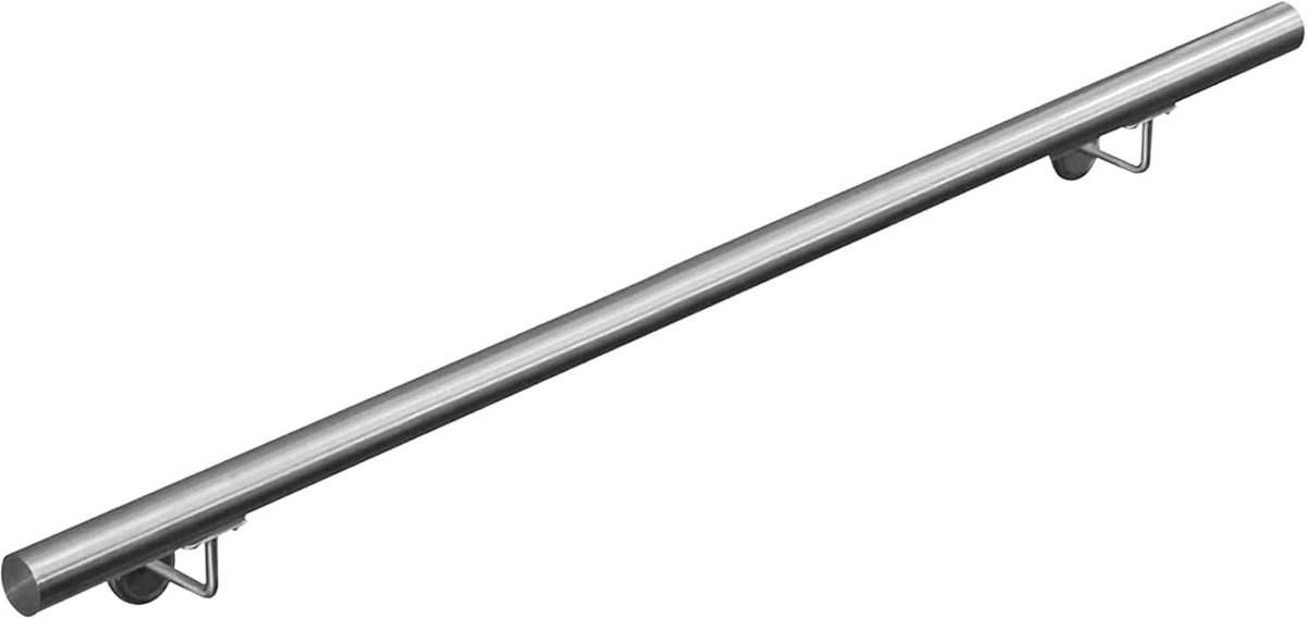 staal 304 leuning trapleuning leuning wandleuning wandtrap op Montage 50-600 cm V2Aox, Lengte: 170 cm