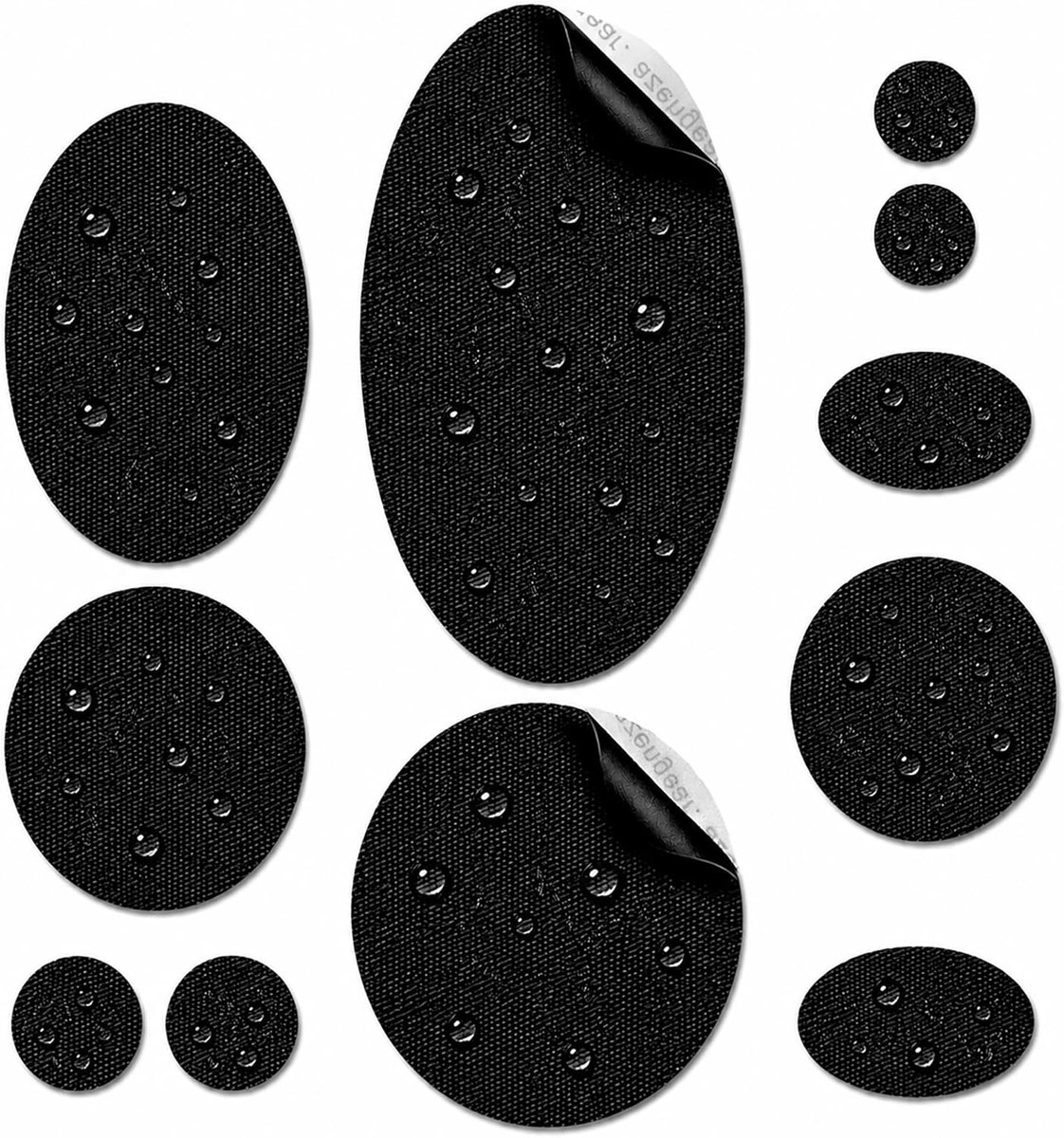 aZengear Reparatiepatches – Zelfklevend, Waterdicht, Scheur-, Koude- en Hittebestendig – Voor Donsjas, Tent, Schoen, Kleding, PVC, Bekleding