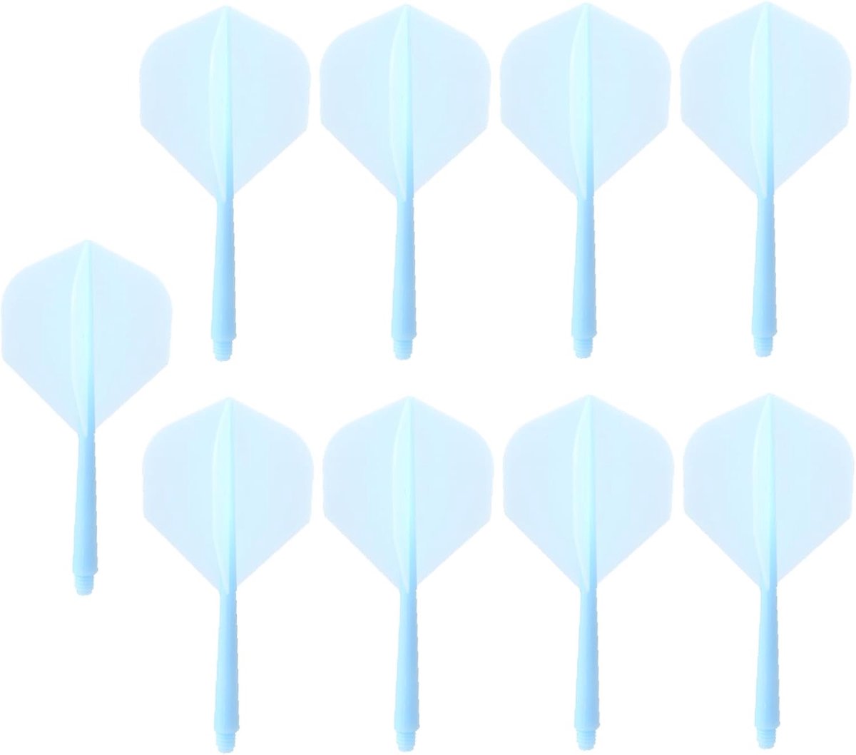 Dartshafts en flights uit één stuk dartpijlen accessoires 2BA