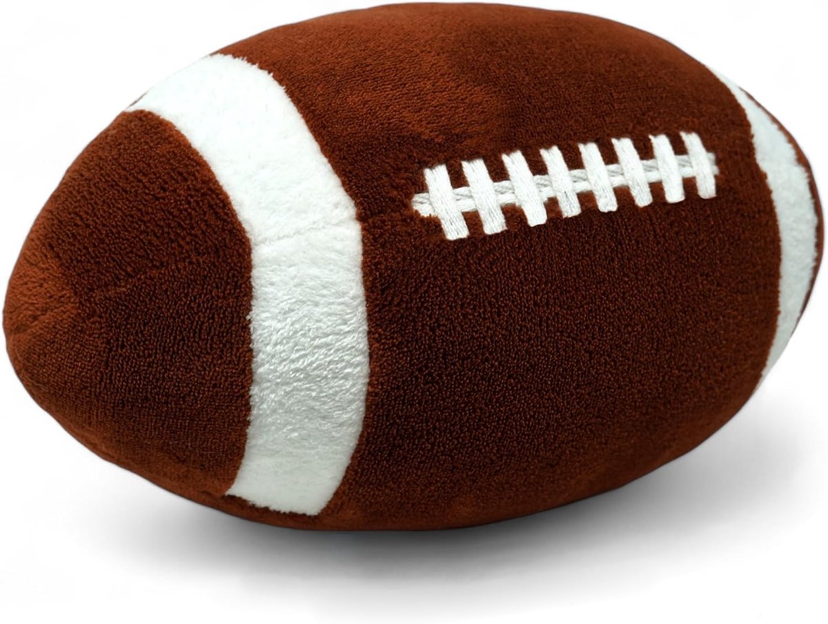 40YARDS American Football Kussen (Schaal) - Zacht Pluche Kussen voor Binnen, Geschikt voor Bank of Fans