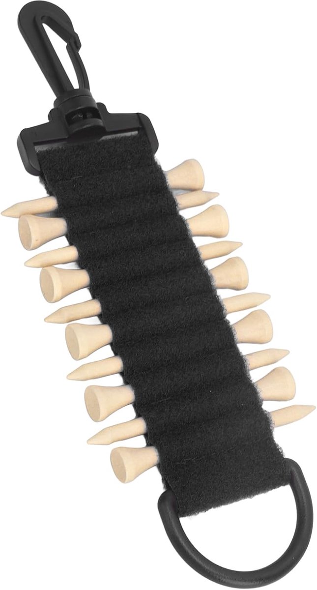 Golf Tee Holder, Draagbare Multifunctionele Nylon Golf Tee Carrier Opbergtas met Haak voor Riem