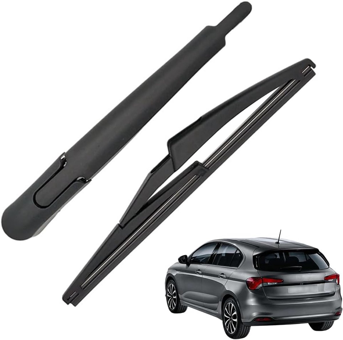 Achterruitenwisser Zwart, Vervanging Achterruitenwisser Arm Compatibel met Fiat Tipo 2015-2020