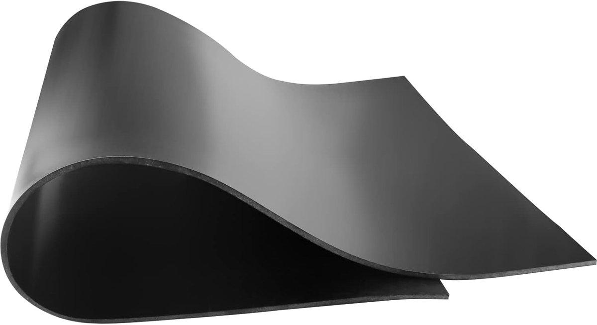 Rubberen strips, neopreen, rubberen plaat, 300 mm (b) x 3 mm (d) x 0,6 m (l), rubberen matten, massief rubberen profiel voor doe-het-zelf afdichtingen, isolatie, vloerbedekkingen, bescherming,