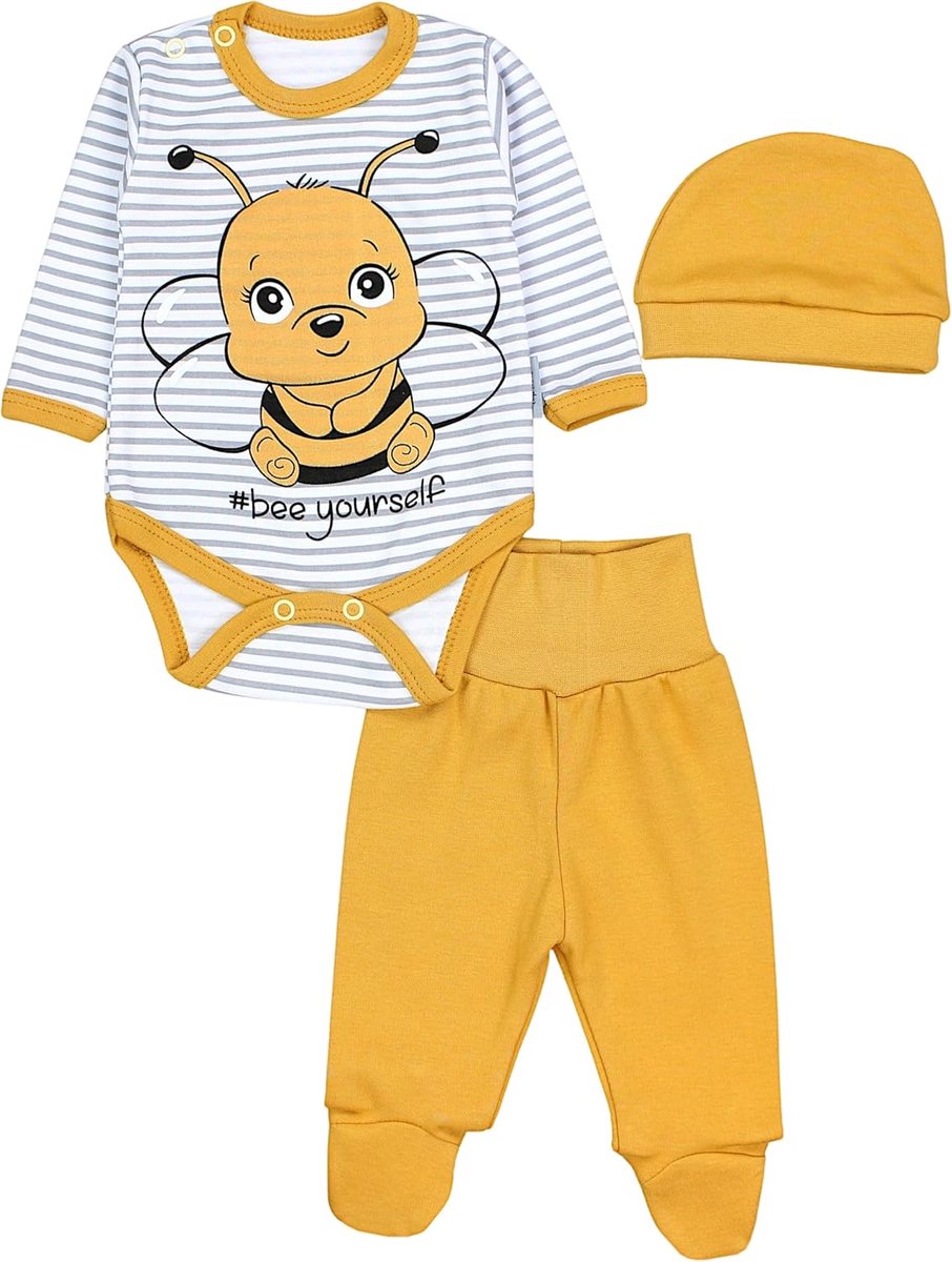 Babykleding Set met Opdruk 3-delig