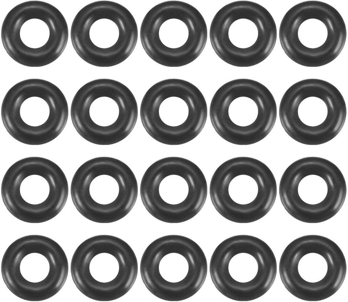 O-ringen 7mm OD 3mm ID 2mm breedte, metrische nitril rubberen afdichtingspakking, pak van 20