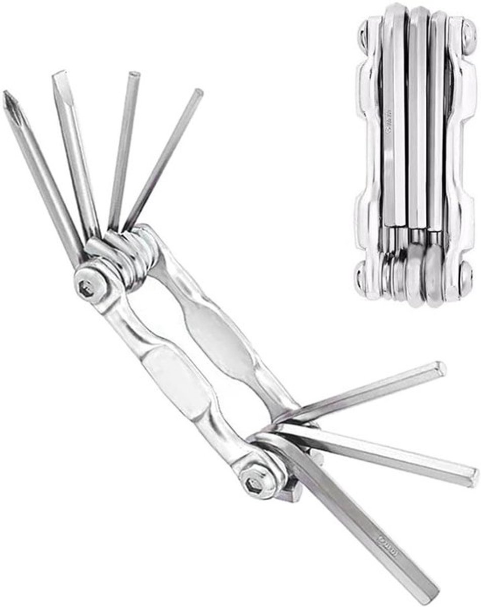 Multifunctionele 7-in-1 Vouwbare Mini Tool Set van RVS voor Thuis en Buitenactiviteiten