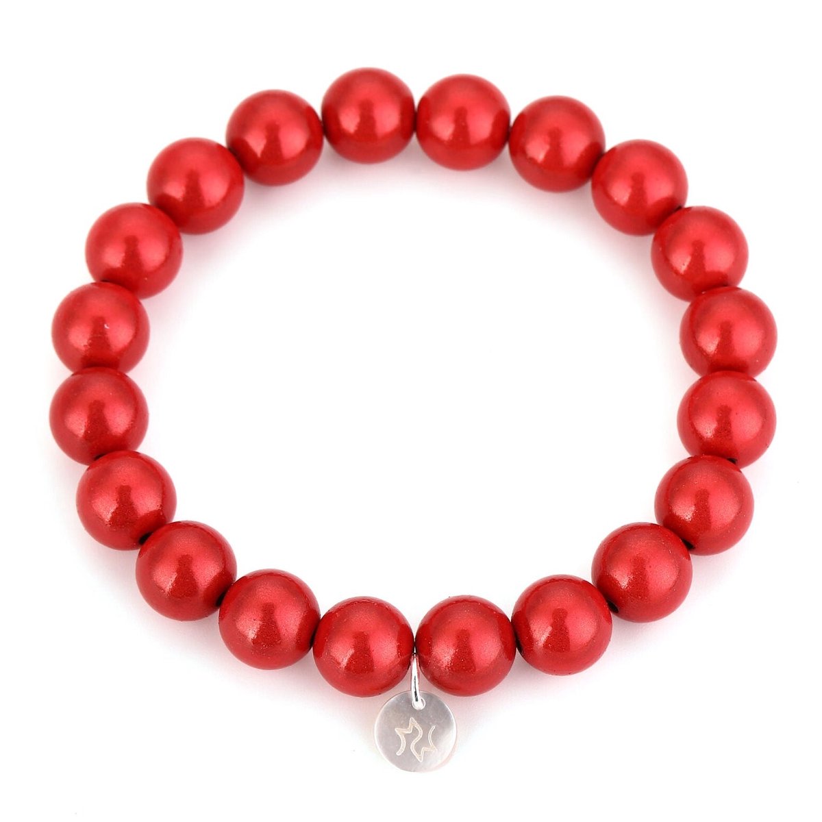 Michelle Bijou Armband Kralen neon rood