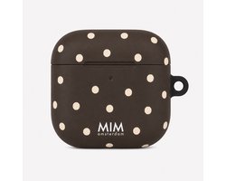 MIM Amsterdam - Spot On - Geschikt voor AirPods 4 - AirPod hoesje - Stippen print - AirPod hoesje met print - Shockproof- Cover voor AirPods - Trendy AirPod case