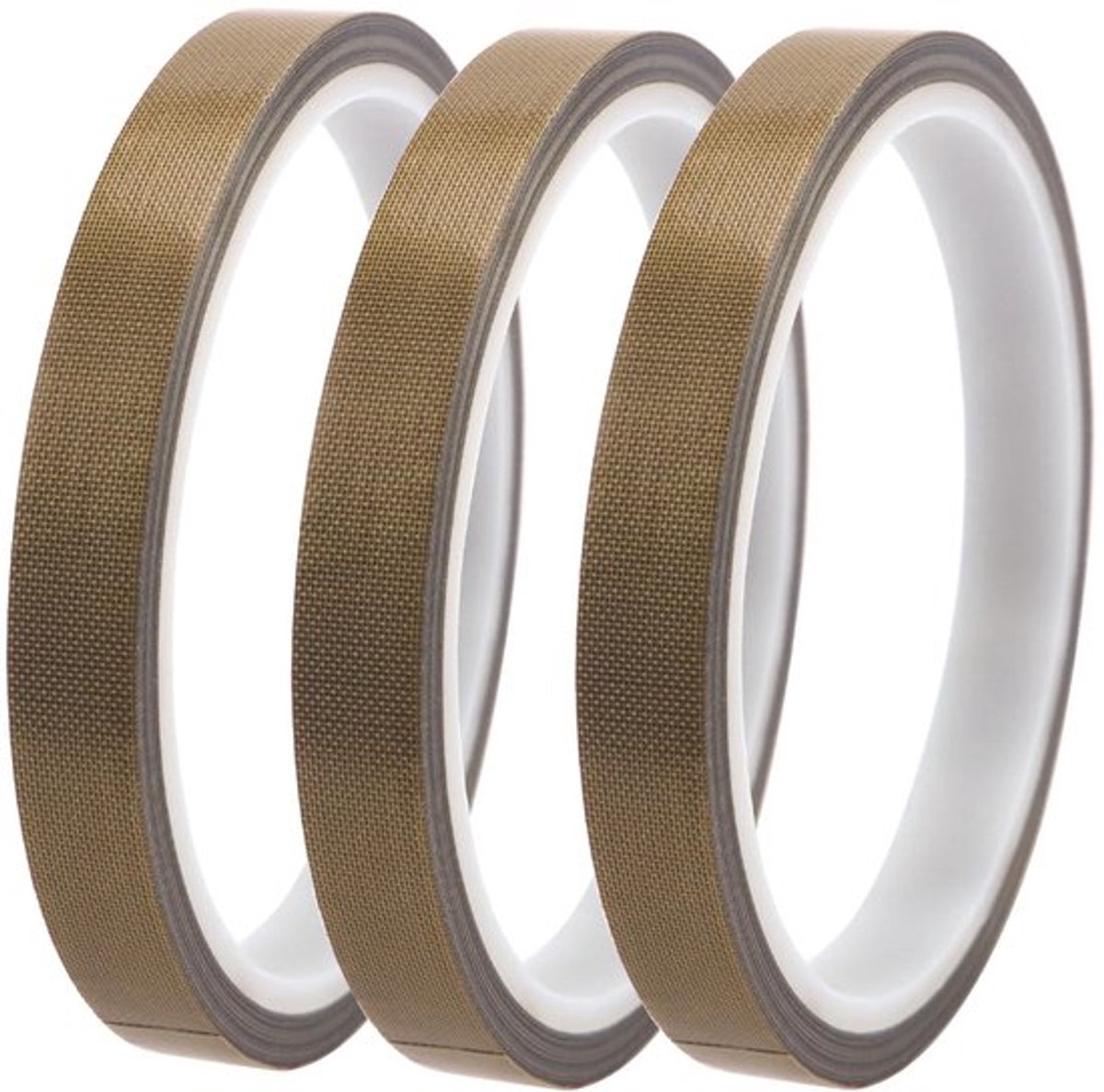 Teflon Tape 3 Stuks - PTFE Tape - Hoge Temperatuur - Zelfklevend - 10mm x 10m - Slijtvast en Corrosiebestendig - Hoogtemperatuur Tape