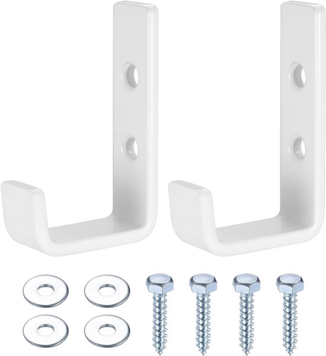 Robuuste muurhaken voor het ophangen van ladders en gereedschap, ideaal voor garage- en tuinopslag, L-vormige haken