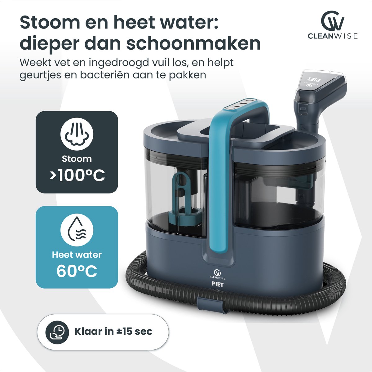 CleanWise CleanWise Piet Vlekkenreiniger - afbeelding 3