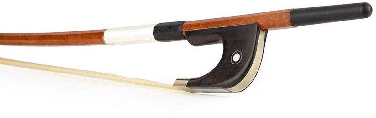 ELS BDG-50/44 duitse contrabas strijkstok, 4/4, pernambuk, achthoek, ebben slof, parijs oog, nikkelen montuur