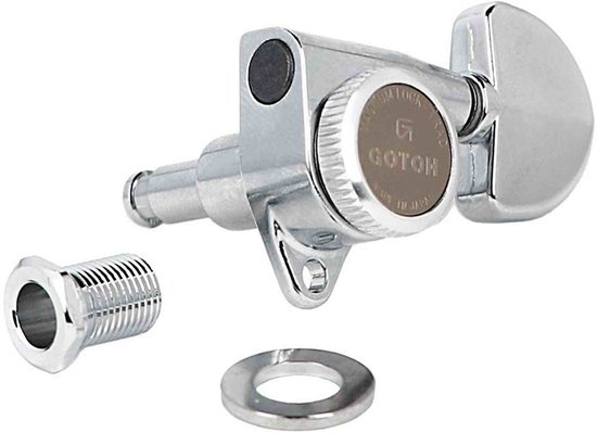 Gotoh SG-301 20 MG-T Chrome locking stemmechanieken 3x3 (set van 6 stuks)