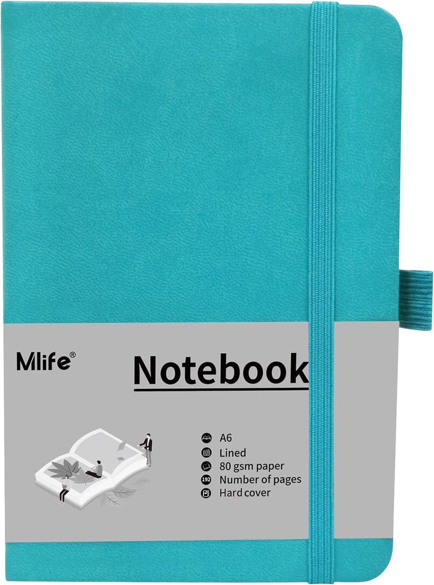 Notitieboek A6 - PU hardcover - 192 pagina's - Ideaal voor notities en plannen - SnelShoppen