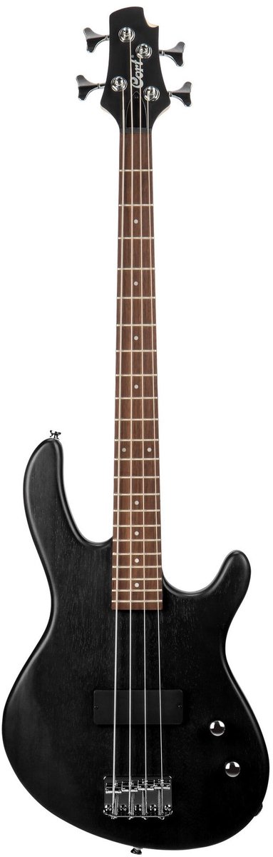 Cort Action Bass Junior shortscale basgitaar 30 inch populier body zwart